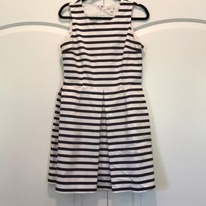 Gap Fit and Flare Dress - Navy and White Stripe